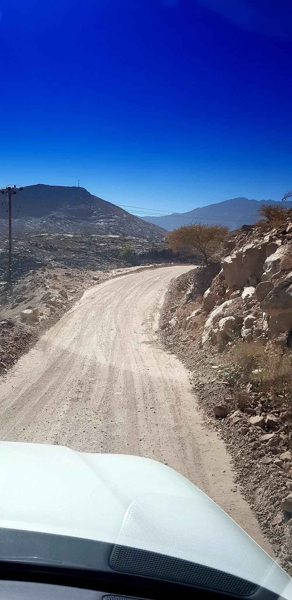 Rotsformaties in Wadi Bani Awf